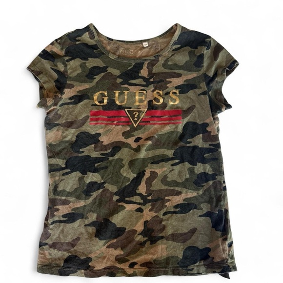 GUESS Camo Print Short Sleeve Tee - Picture 2 of 6